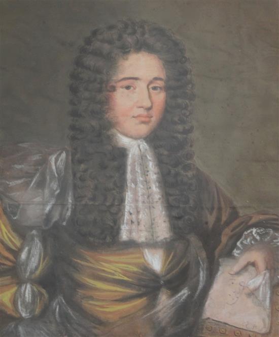 Edward Luttrell (1650-1737) Self portrait 13 x 11in.